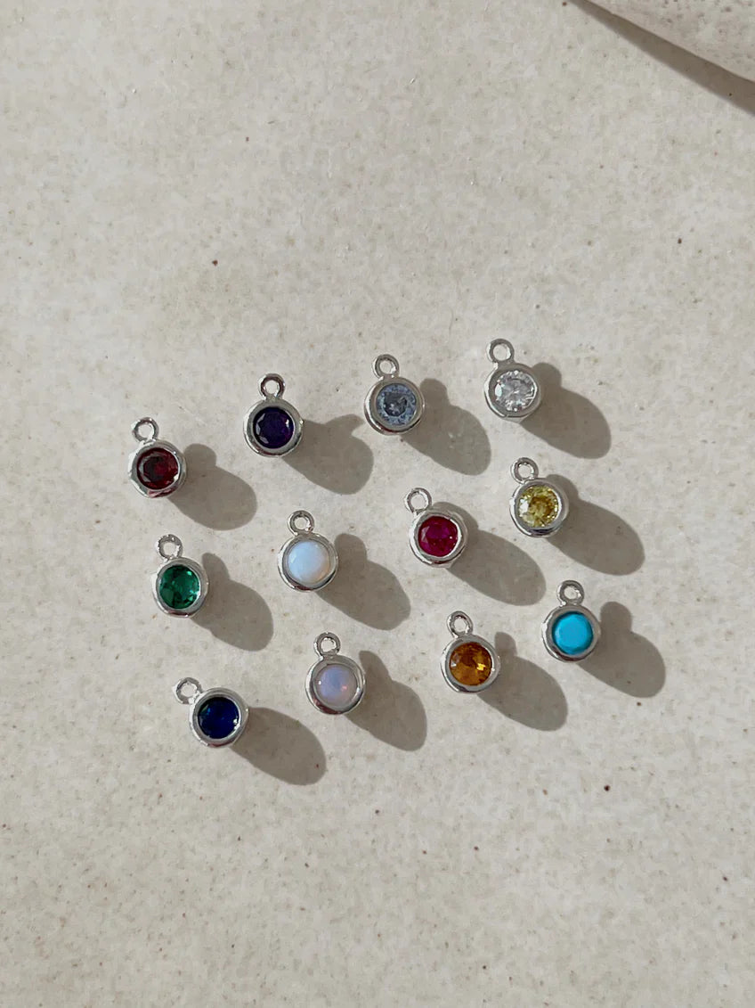 Initial Birthstone Necklace