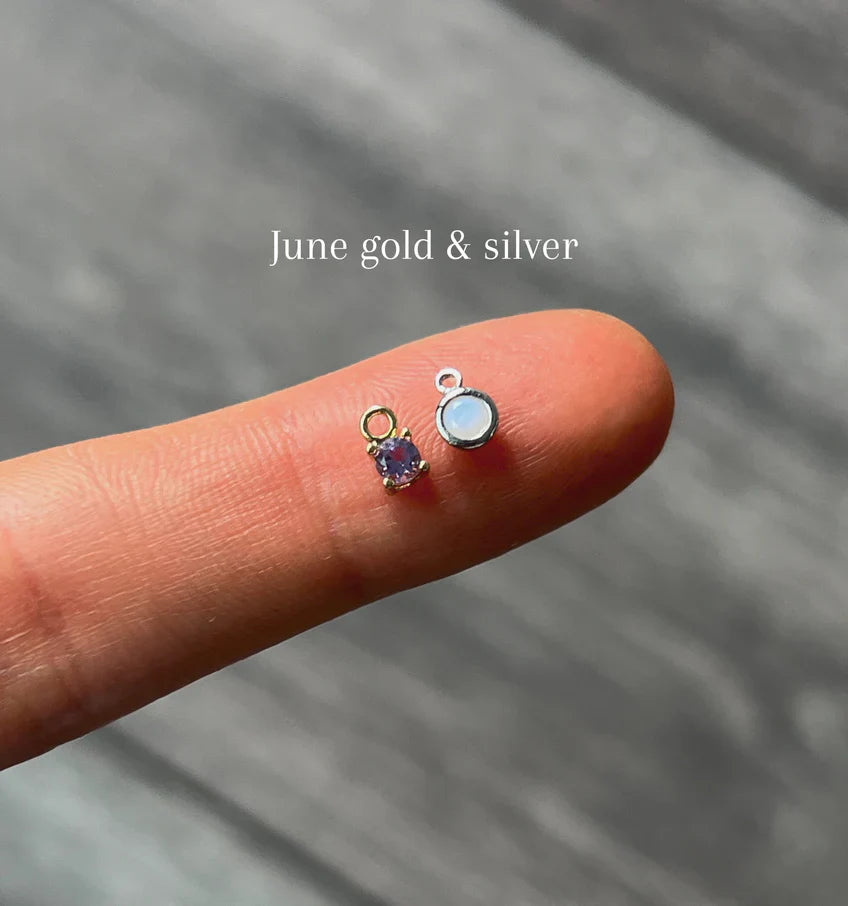 Initial Birthstone Necklace