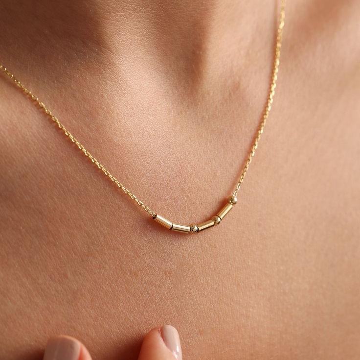 Morse Code Name Necklace