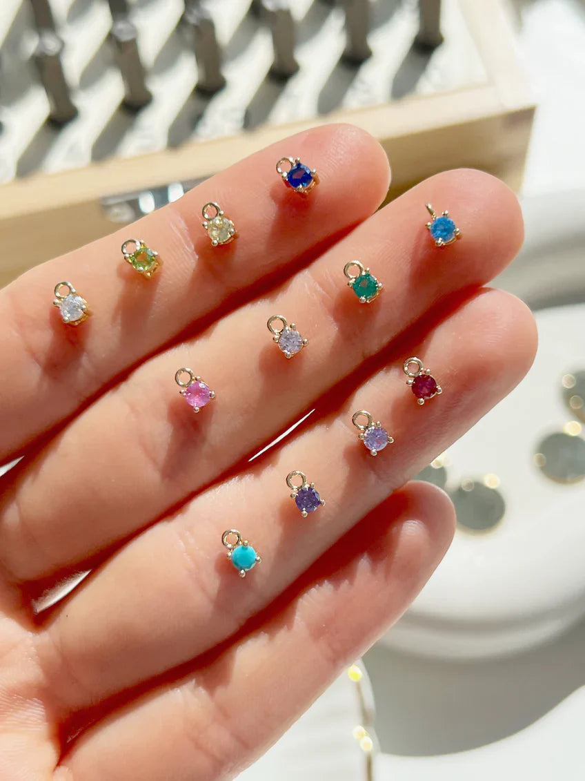 Initial Birthstone Necklace