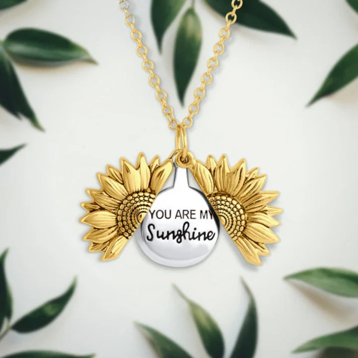Personalized Sunflower Necklace